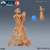 Jiangshi Aldeã Andando - Sem Pintura, Miniatura 3D Média Para Rpg de Mesa