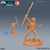 Kappa com Lança - Sem Pintura, Miniatura 3D Média Para Rpg de Mesa