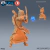 Monge Komusō Defendendo - Sem Pintura, Miniatura 3D Média Para Rpg de Mesa