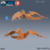 Dragão de Bronze Jovem - Sem Pintura, Miniatura 3D Grande Para Rpg de Mesa