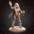 Maga de Bordo - Sem Pintura, Miniatura 3D Médio Para Rpg de Mesa