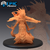 Naga do Pantano Atirando - Sem Pintura, Miniatura 3D Grande Para RPG de Mesa