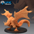 Dragão Sapo - Sem Pintura, Miniatura 3D Grande Para RPG de Mesa