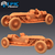 Carro Gângster - Sem Pintura, Miniatura 3D Enorme Para Rpg de Mesa na internet