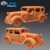Táxi - Sem Pintura, Miniatura 3D Enorme Para Rpg de Mesa na internet