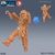 Zumbi Guerreiro - Sem Pintura, Miniatura 3D Média Para Rpg de Mesa