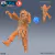 Zumbi Guerreiro - Sem Pintura, Miniatura 3D Média Para Rpg de Mesa