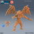 Mefit de Gelo - Sem Pintura, Miniatura 3D Médio Para RPG de Mesa