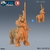 Centauro Rinoceronte com Espada - Sem Pintura, Miniatura 3D Grande Para RPG de Mesa