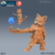 Guerreiro Tabaxi - Sem Pintura, Miniatura 3D Média Para Rpg de Mesa
