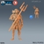Guerreiro Tritão - Sem Pintura, Miniatura 3D Médio Para Rpg de Mesa