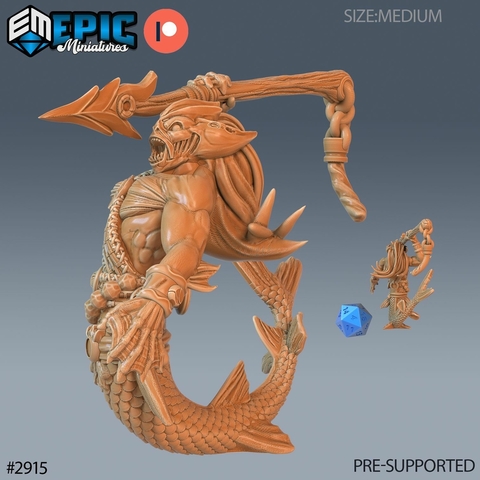 Sereio Guerreiro Atacando - Sem Pintura, Miniatura 3D Médio Para RPG de Mesa - comprar online