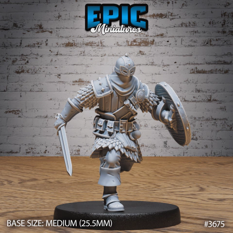 Bandido Mascarado Correndo - Sem Pintura, Miniatura 3D Média Para Rpg de Mesa
