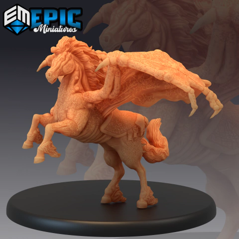 Pégaso Corrompido - Sem Pintura, Miniatura 3D Grande Para RPG de Mesa - comprar online