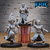 Anã Maga do Vento - Sem Pintura, Miniatura 3D Média Para Rpg de Mesa