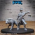Vigia com Lobo de Guarda- Sem Pintura, Miniatura 3D Média Para Rpg de Mesa