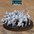 Grande Enxame de Gatos - Sem Pintura, Miniatura 3D Média Para Rpg de Mesa