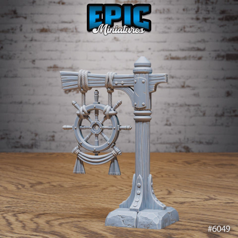 Poste Pirata - Sem Pintura, Miniatura 3D Cenário Para RPG de Mesa - comprar online