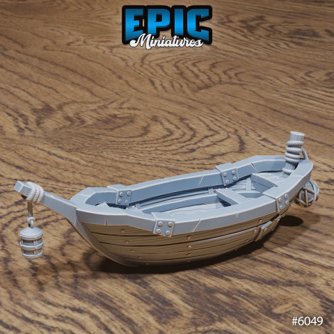Bote Pirata - Sem Pintura, Miniatura 3D Cenário Para RPG de Mesa - comprar online