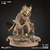 Tabaxi Ninja - Sem Pintura, Miniatura 3D Médio Para Rpg de Mesa