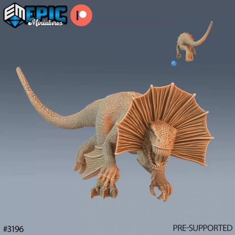 Dragonete Bipede - Sem Pintura, Miniatura 3D Grande Para Rpg de Mesa