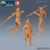 Elfa da Lua Batedora - Sem Pintura, Miniatura 3D Médio Para Rpg de Mesa