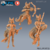 Garota Raposa - Sem Pintura, Miniatura 3D Médio Para Rpg de Mesa