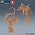 Mephit Ígneo - Sem Pintura, Miniatura 3D Médio Para Rpg de Mesa