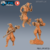 Druida da Floresta - Sem Pintura, Miniatura 3D Médio Para Rpg de Mesa