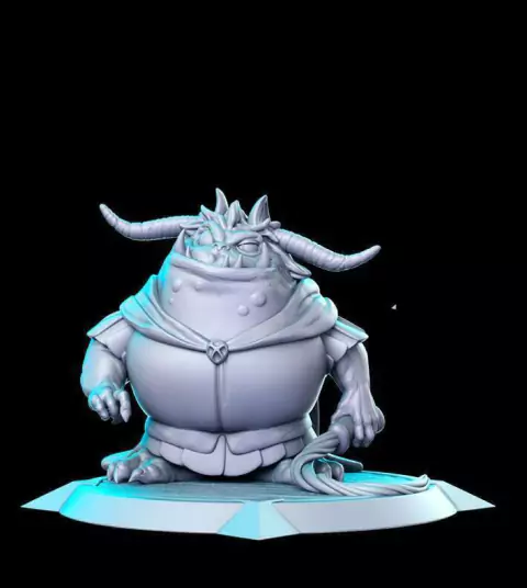 Goblin das Montanhas Sombrias - Sem Pintura, Miniatura 3D Médio Para Rpg de Mesa