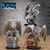 Gárgula do Cemitério - Sem Pintura. Miniatura 3D Média Para Rpg de Mesa