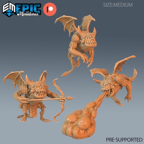 Cria Infernal - Sem Pintura, Miniatura 3D Médio Para Rpg de Mesa
