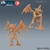 Mephit de Magma - Sem Pintura, Miniatura 3D Médio Para Rpg de Mesa