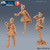Senhora Noel - Sem Pintura, Miniatura 3D Média Para Rpg de Mesa