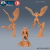Harpia-coruja - Sem Pintura, Miniatura 3D Grande Para Rpg de Mesa