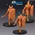 Guarda Real com Espada e Escudo - Sem Pintura, Miniatura 3D Média Para RPG de Mesa na internet