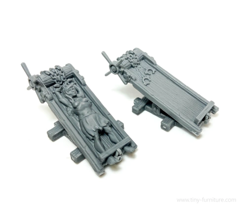 Rack de tortura - Sem Pintura, Miniatura 3D Média Para Rpg de Mesa