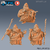 Hamster Monge Andarilho - Sem Pintura, Miniatura 3D Média Para Rpg de Mesa