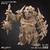 Troll de Batalha - Sem Pintura, Miniatura 3D Grande Para Rpg de Mesa