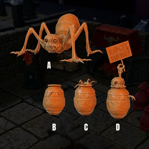 Mimico Vaso - Sem Pintura, Miniatura 3D Média Para Rpg de Mesa