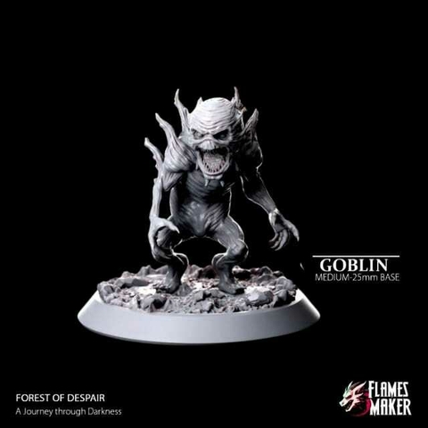 Goblin Infectado - Sem Pintura, Miniatura 3D Médio Para Rpg de Mesa