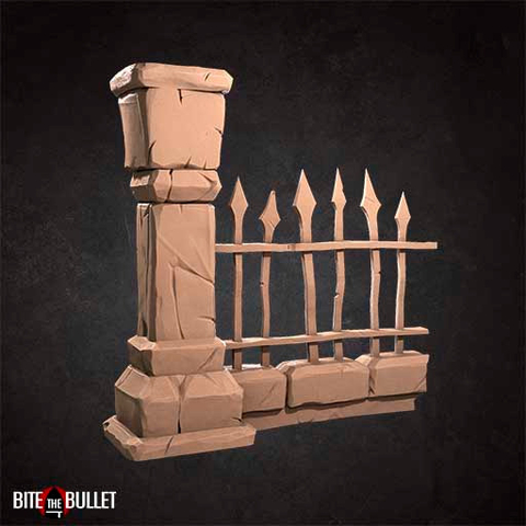 Cerca do Cemitério - Sem Pintura, Miniatura 3D Cenário Para RPG de Mesa - comprar online