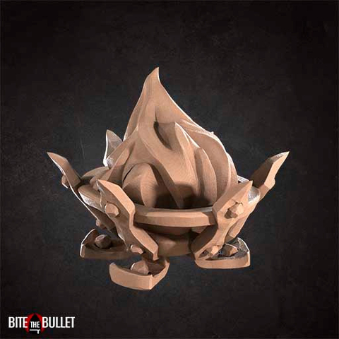 Braseiro - Sem Pintura, Miniatura 3D Cenário Para RPG de Mesa - comprar online