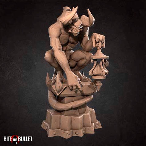 Gárgula - Sem Pintura, Miniatura 3D Cenário Para RPG de Mesa - comprar online