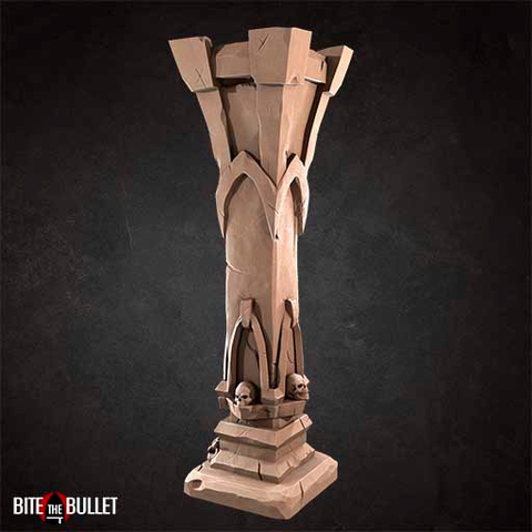 Coluna com Crânios - Sem Pintura, Miniatura 3D Cenário Para RPG de Mesa - comprar online