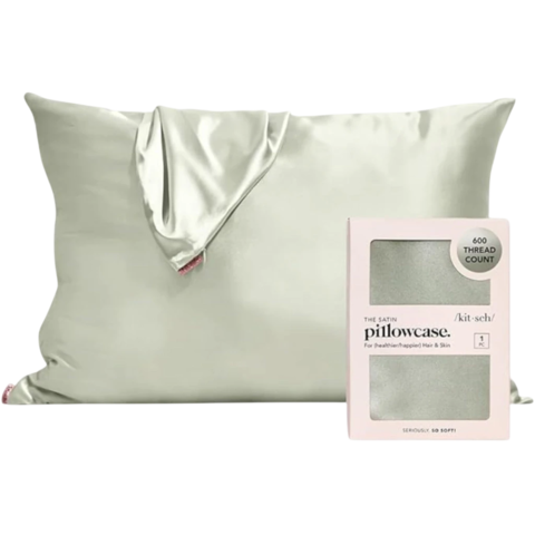 Kitsch - Sage | The Satin Pillowcase - Standard Queen