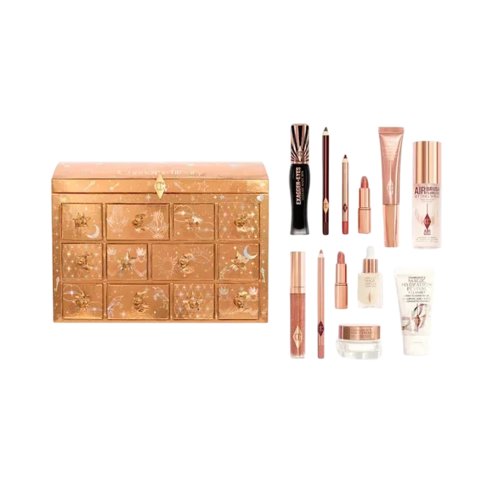 Charlotte Tilbury - Pre Order | CHARLOTTE'S BEAUTY TREASURE CHEST 12 DOOR BEAUTY ADVENT CALENDAR