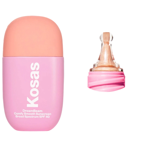 Kosas - DreamBeam Silicone-Free Mineral Sunscreen SPF 40 with Ceramides and Peptides