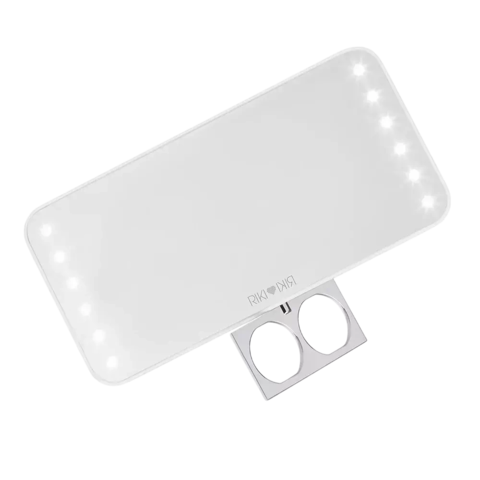Riki Loves Riki By Glamcor - White | Riki Cutie LED Lightweight Pocket Mirror