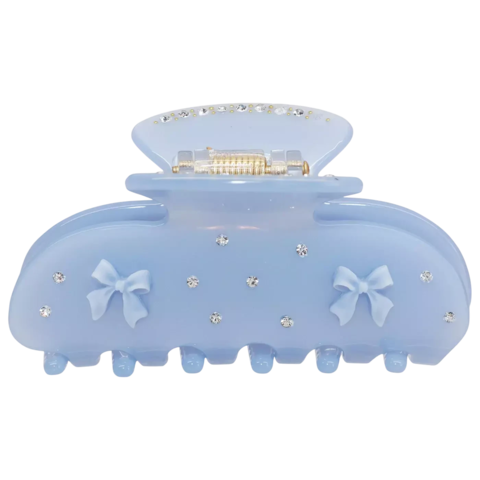 Emi Jay - Sweetheart Hair Claw Clip in Blue Ribbon - comprar online
